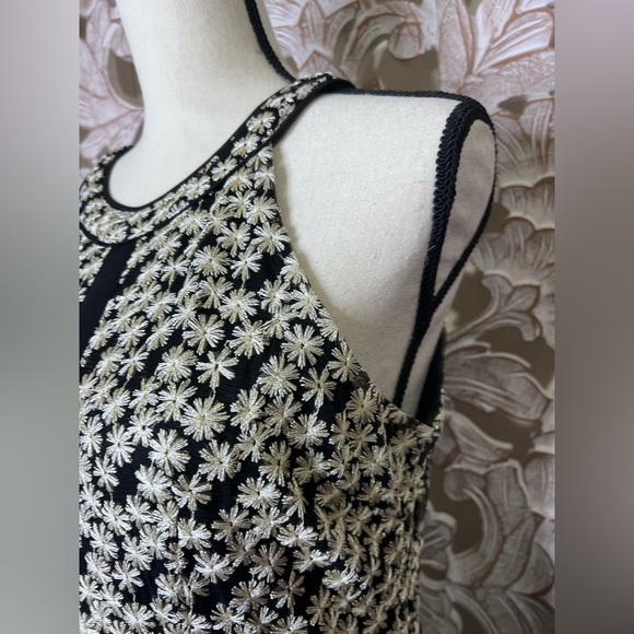 EUC Romeo + Juliet Couture Daisy Black and White Halter Dress Sz L - Picture 4 of 7